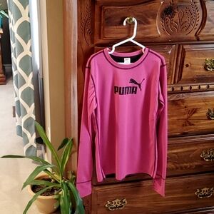 💚NWT Girl's Puma Pink & Black Reversible Top
